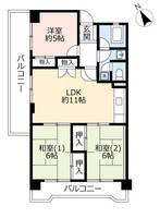 UR磯路公園の間取り