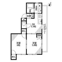 神奈川県横浜市港南区日野中央3(マンション)の賃貸物件の間取り