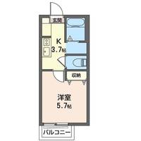 クラージュ蘇我の間取り