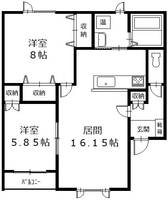 物件の間取り画像