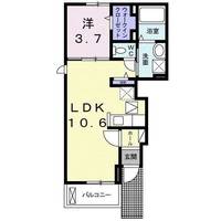 アパートメント高洲536 IIの間取り
