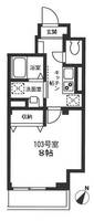 東京都新宿区北新宿1(マンション)の賃貸物件の間取り