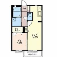 ソレアードBの間取り