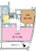 ローズコート若葉IIの間取り