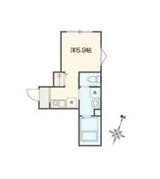 MELDIA祐天寺の間取り