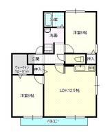 岡山県岡山市南区芳泉4(アパート)の賃貸物件の間取り