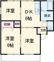 クイーンハイツDの間取り