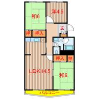 薬園台ハイツ5号棟の間取り
