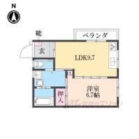 ヴェルメゾンプチ北白川の間取り