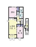 新潟県上越市桜町(アパート)の賃貸物件の間取り