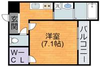 大阪府大阪市平野区平野上町2(アパート)の賃貸物件の間取り