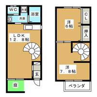 愛知県日進市浅田町上ノ山(一戸建)の賃貸物件の間取り