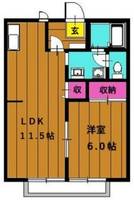 岡山県倉敷市福田町古新田(アパート)の賃貸物件の間取り