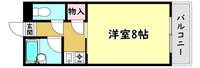 大阪府寝屋川市下神田町(マンション)の賃貸物件の間取り