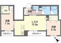 大阪府大阪市西淀川区佃1(マンション)の賃貸物件の間取り