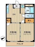 東京都日野市栄町1(アパート)の賃貸物件の間取り