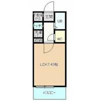 栃木県宇都宮市岩曽町(マンション)の賃貸物件の間取り