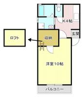 静岡県浜松市中央区高丘東4(アパート)の賃貸物件の間取り