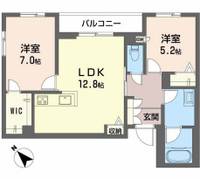 大阪府大阪市西淀川区佃1(マンション)の賃貸物件の間取り