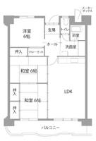 愛知県名古屋市緑区小坂1(マンション)の賃貸物件の間取り
