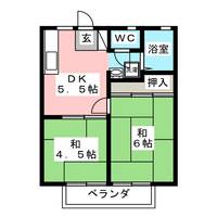 グランディハイツAの間取り