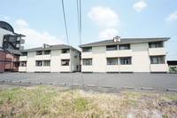 岡山県倉敷市下庄の賃貸アパートの外観
