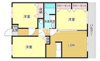 福岡県福岡市東区松島3(マンション)の賃貸物件の間取り