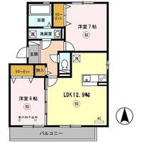 兵庫県神戸市西区二ツ屋2(アパート)の賃貸物件の間取り