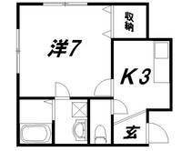 静岡県浜松市中央区北寺島町(アパート)の賃貸物件の間取り