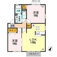 新潟県長岡市古正寺3(アパート)の賃貸物件の間取り
