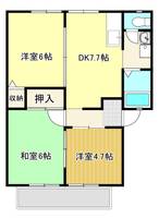 Uパーム C棟の間取り