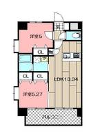 MDIアクトスペリタ折尾駅前の間取り