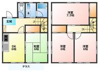 神奈川県小田原市酒匂1(一戸建)の賃貸物件の間取り