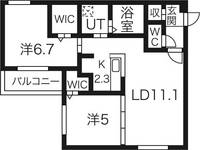 物件の間取り画像