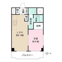 東京都新宿区百人町2(マンション)の賃貸物件の間取り