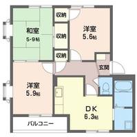 群馬県前橋市元総社町(アパート)の賃貸物件の間取り