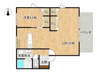 花ハイツの間取り