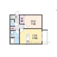 CHOUCHOUKUZUHAASAHIの間取り