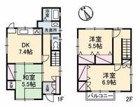 香川県高松市元山町(一戸建)の賃貸物件の間取り