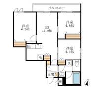 東京都足立区加平1(マンション)の賃貸物件の間取り