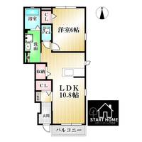 徳島県徳島市名東町3(アパート)の賃貸物件の間取り