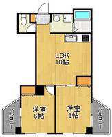 神奈川県川崎市中原区小杉町1(マンション)の賃貸物件の間取り