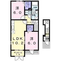 ソレイユ水月A・Bの間取り