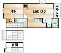 ラインハイム足立山  Aの間取り