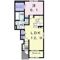 さくらレジデンス高町 Dの間取り