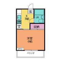 サニーハイツイナバの間取り