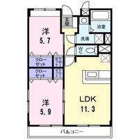 メゾン・ヌーヴォーAの間取り