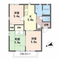 ピュアコートIIの間取り