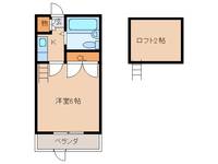 山口県岩国市車町2(アパート)の賃貸物件の間取り