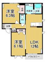 物件の間取り画像